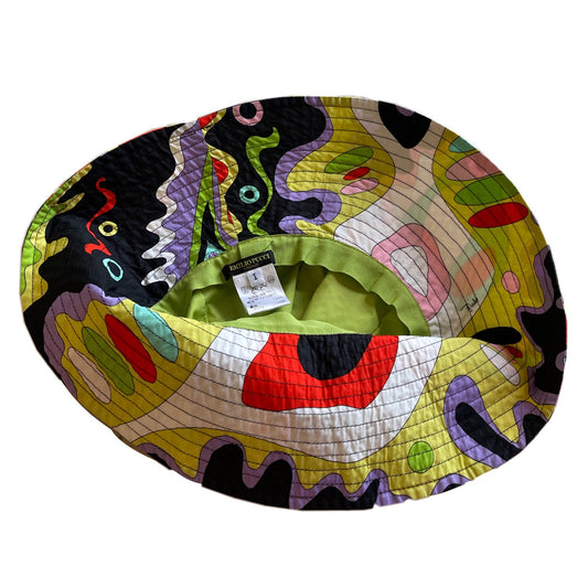 Emilio Pucci Multi Print Wide Brim Bucket Hat