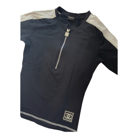 Chanel Identification Surf/Swim Half Zip Tee