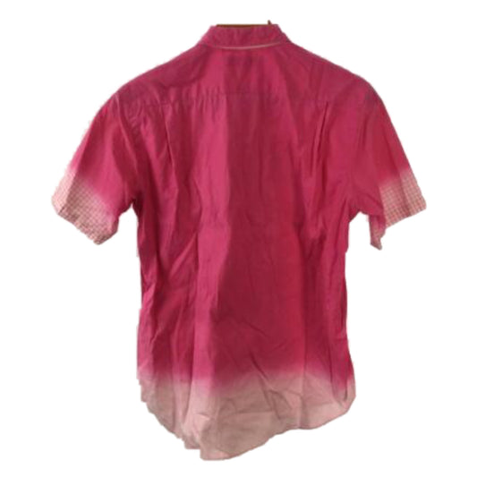 Comme Des Garcons Hommes Tie Dye Hem SS Bowling Shirt
