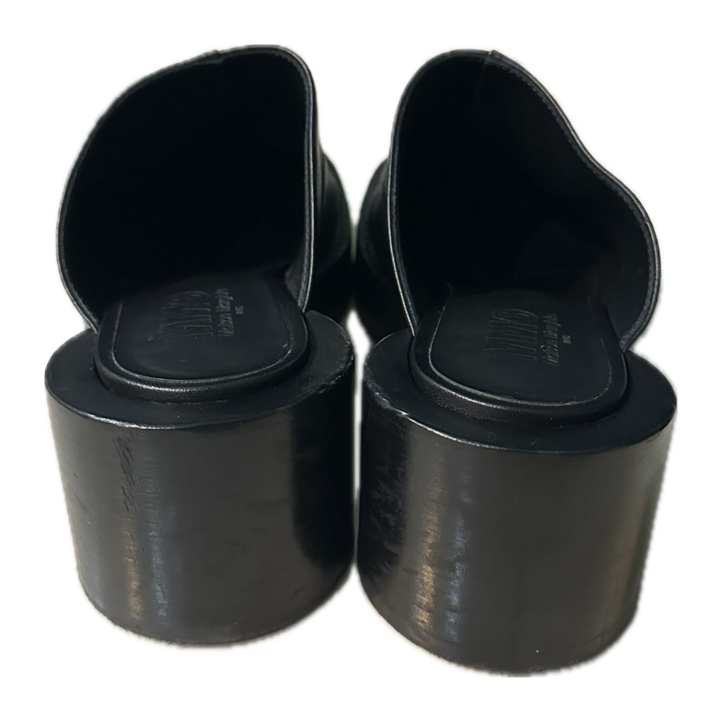 MM6 Maison Margiela Round Toe Platform Mules