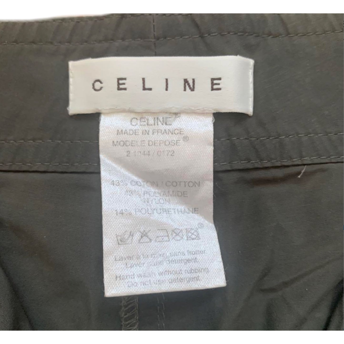Celine Motor Zip Cargo Wide Leg Pants