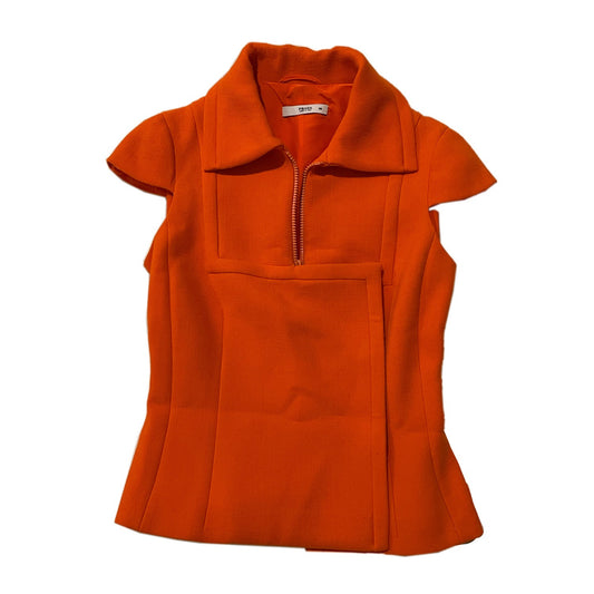 Prada Cap Short Sleeve Half Zip Button Polo Top