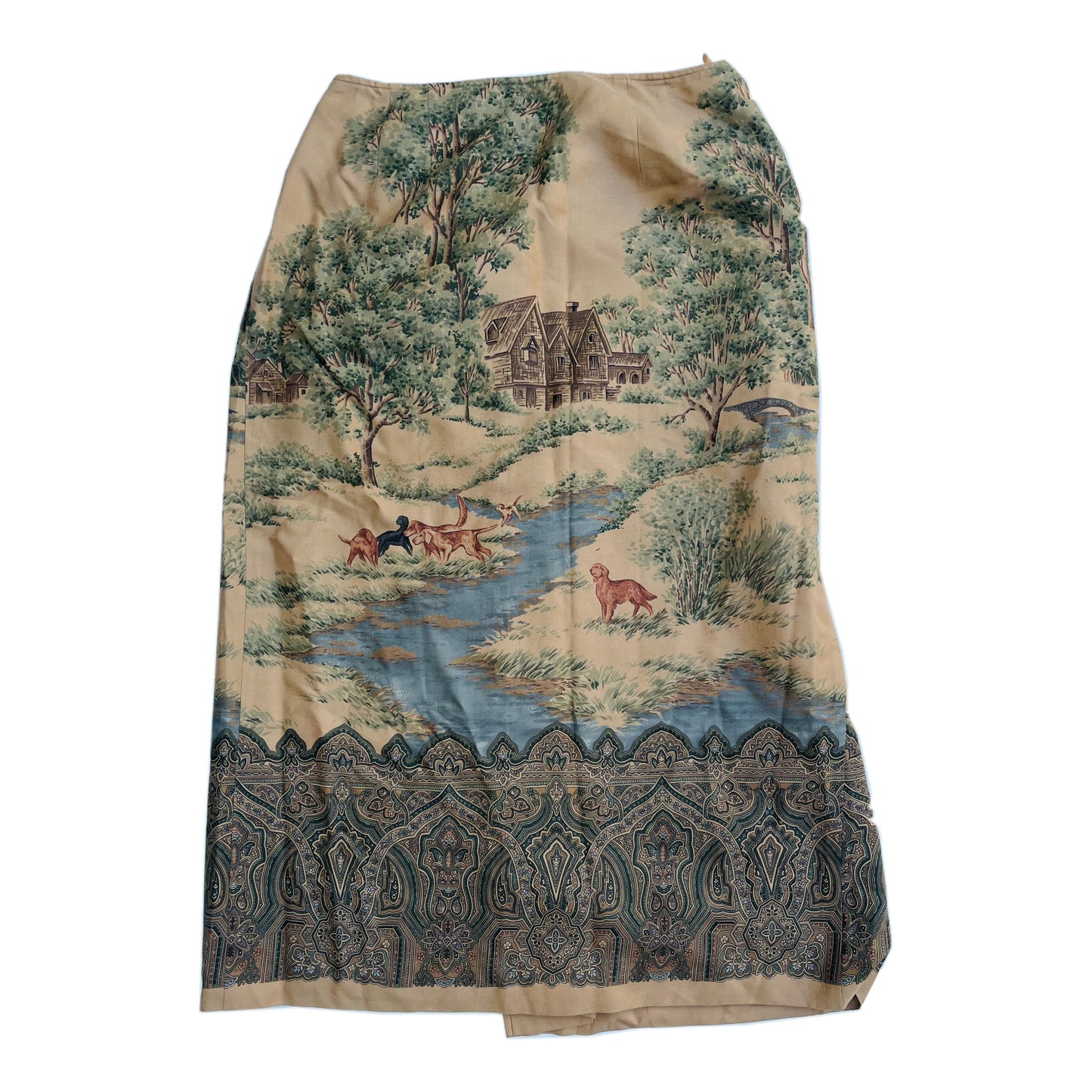 Ralph Lauren Farm Cottage Wrap Maxi Skirt