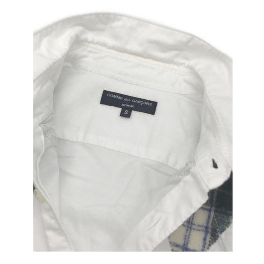 Comme Des Garcons Homme Argyle Diamond Embroidered Patch Shirt