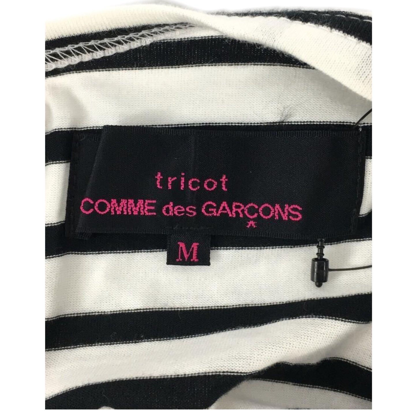 Tricot Comme Des Garcons Lace Bra Graphic Print Stripe LS Tee