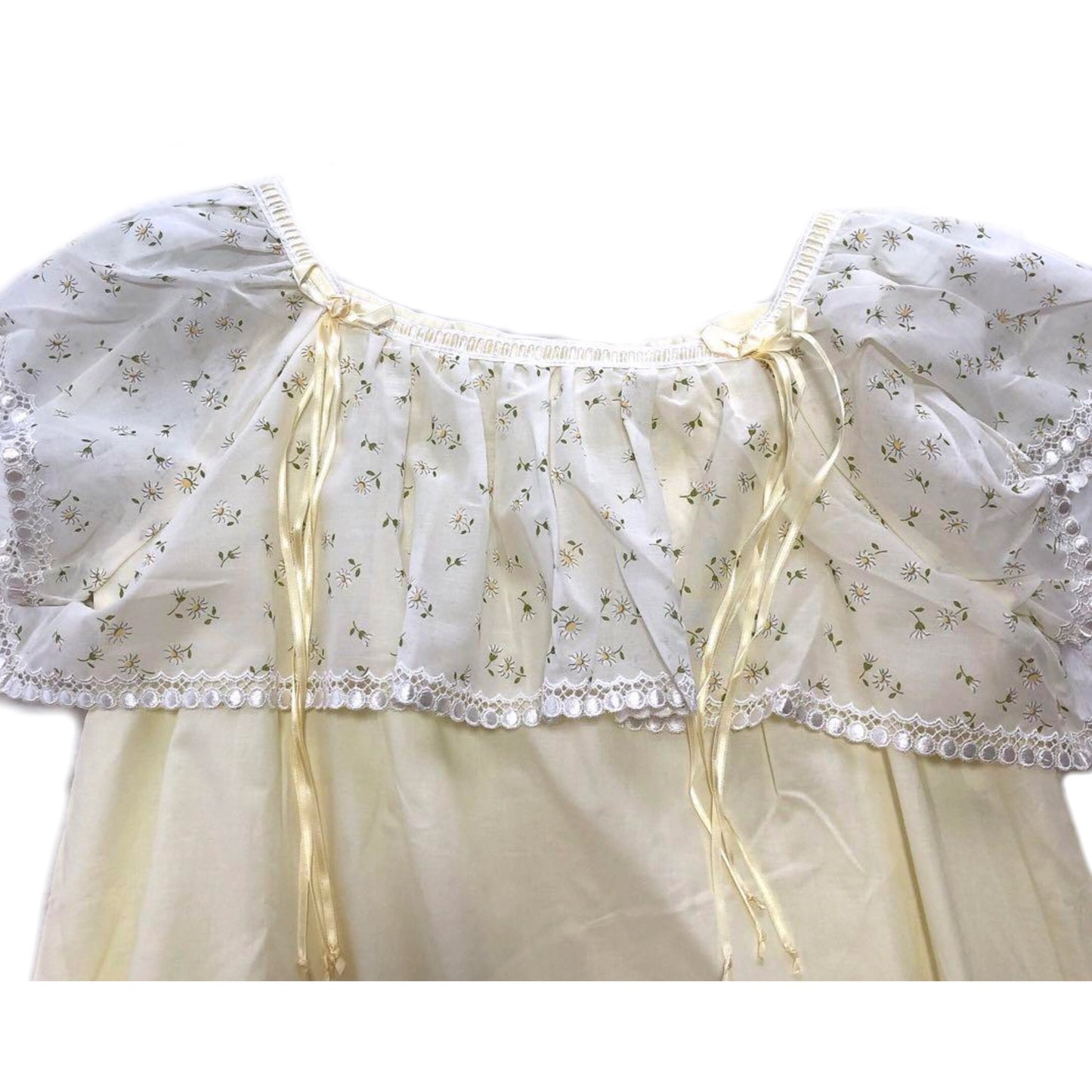 Christian Dior Floral Sless Ribbon Night Gown Dress