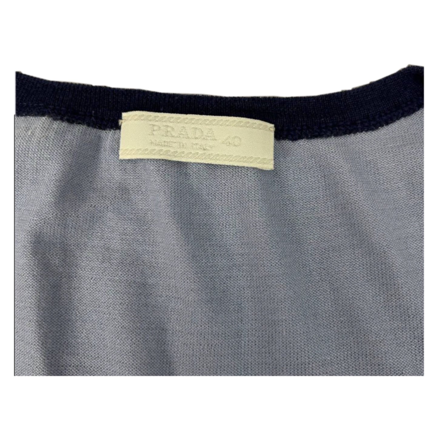 Prada Cashmere Silk Blend Knit Colour Block Tank Top