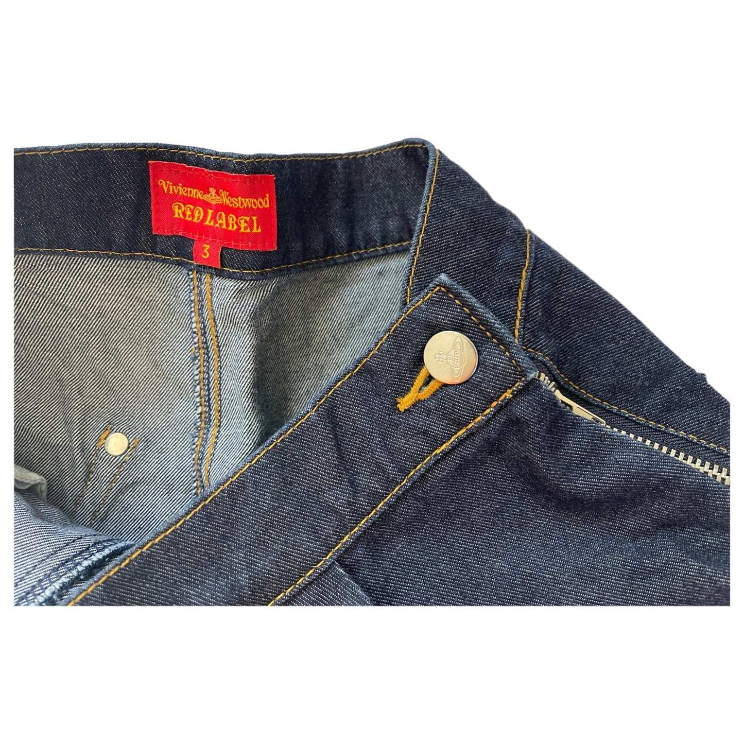 Vivienne Westwood Red Label Denim Skort W Orbit Heart Logo