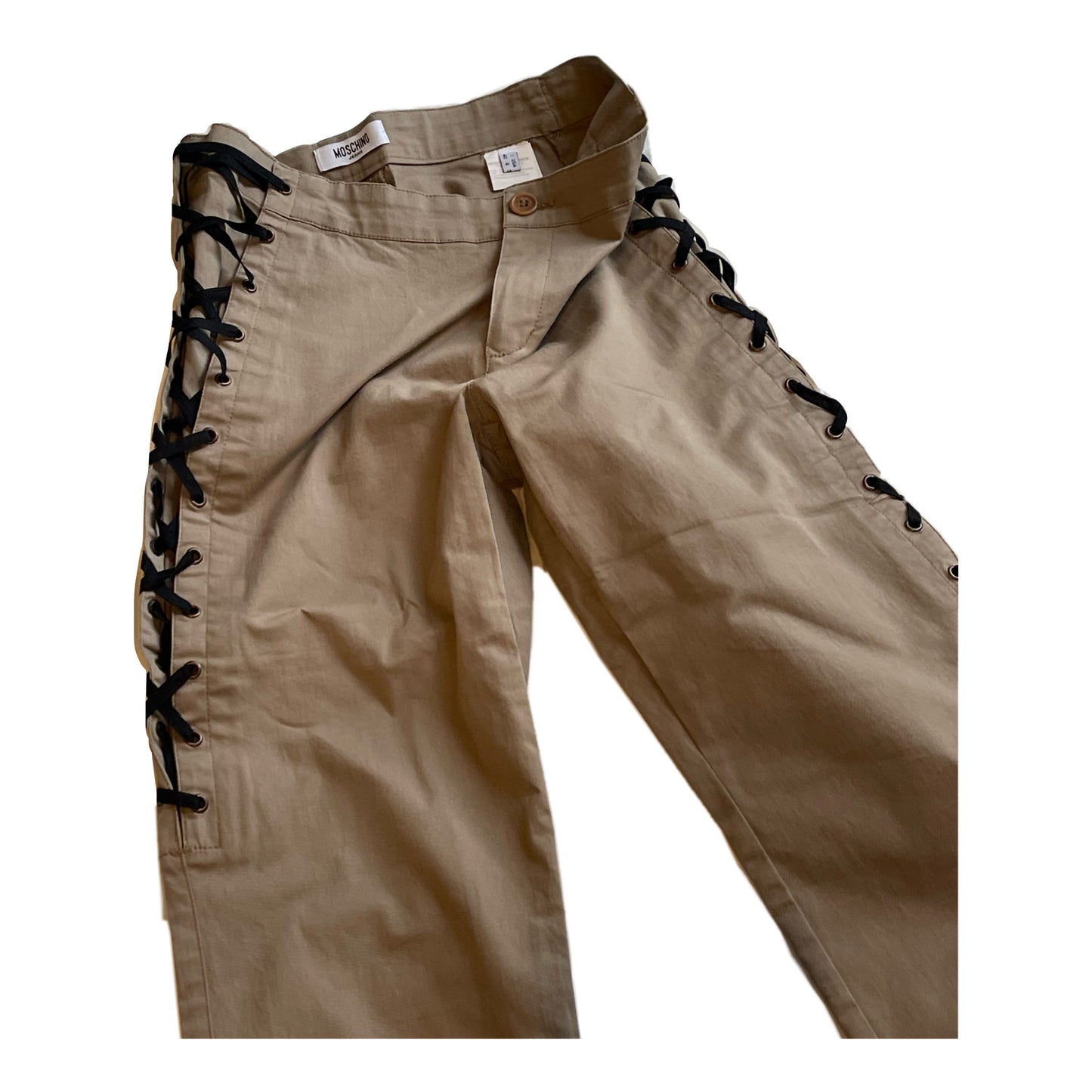 Moschino Jeans Tie Up High Waist Pants