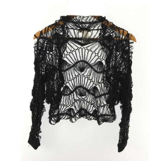 Celine Silk Crochet Hand Knit Cardigan