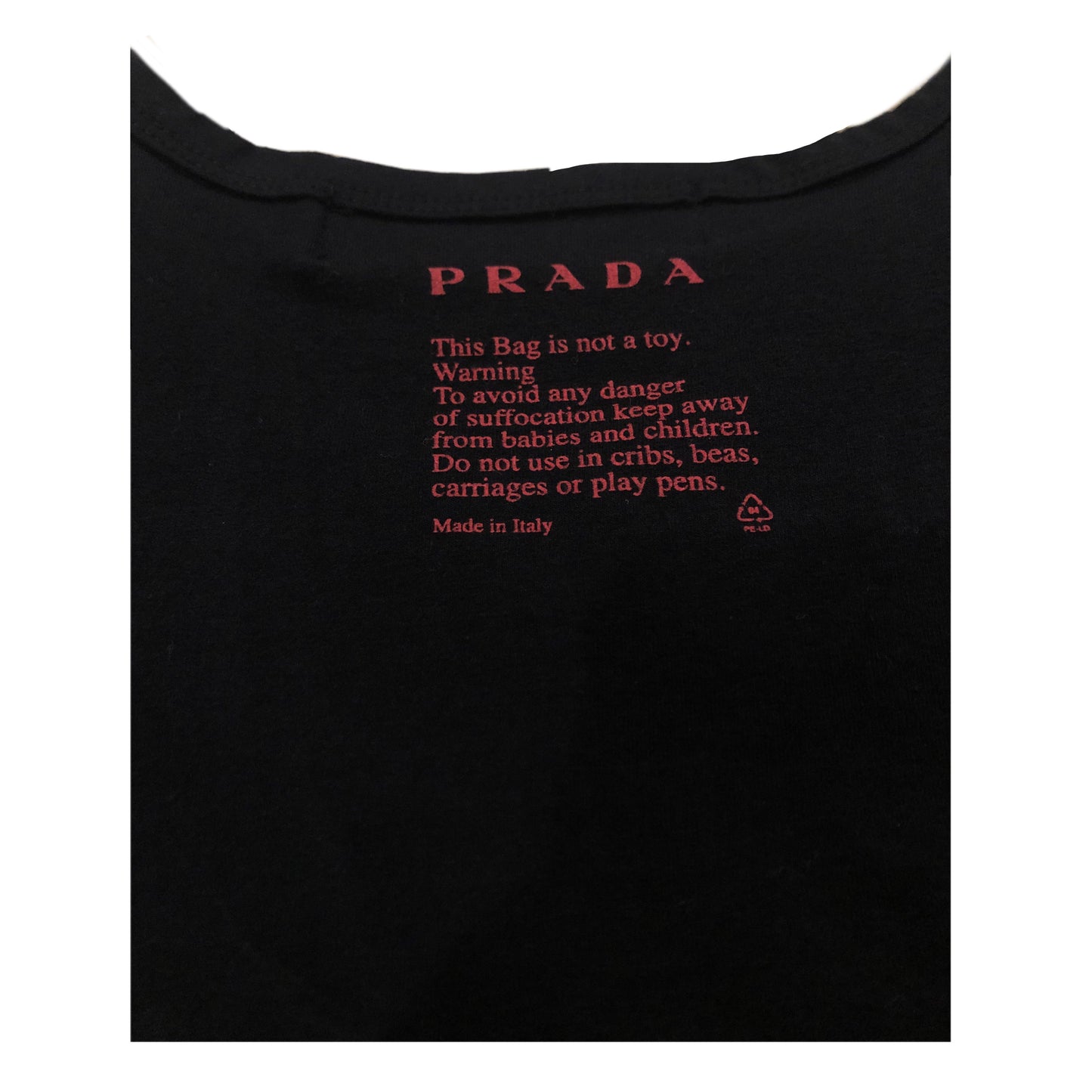 Prada Black Muscle W/ Red Logo Tee