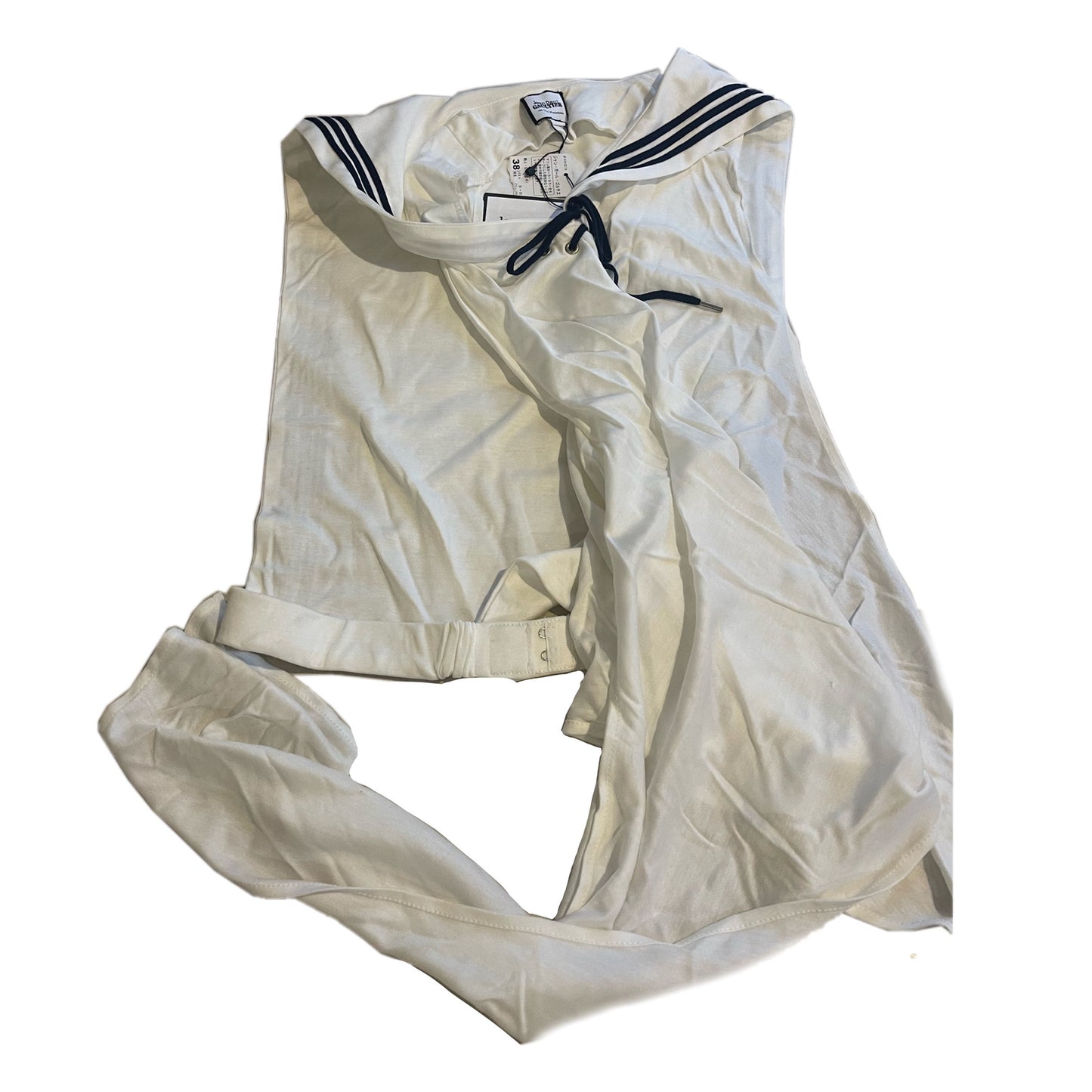 Jean Paul Gaultier Sept Premieres Sailor Side Drape Vest