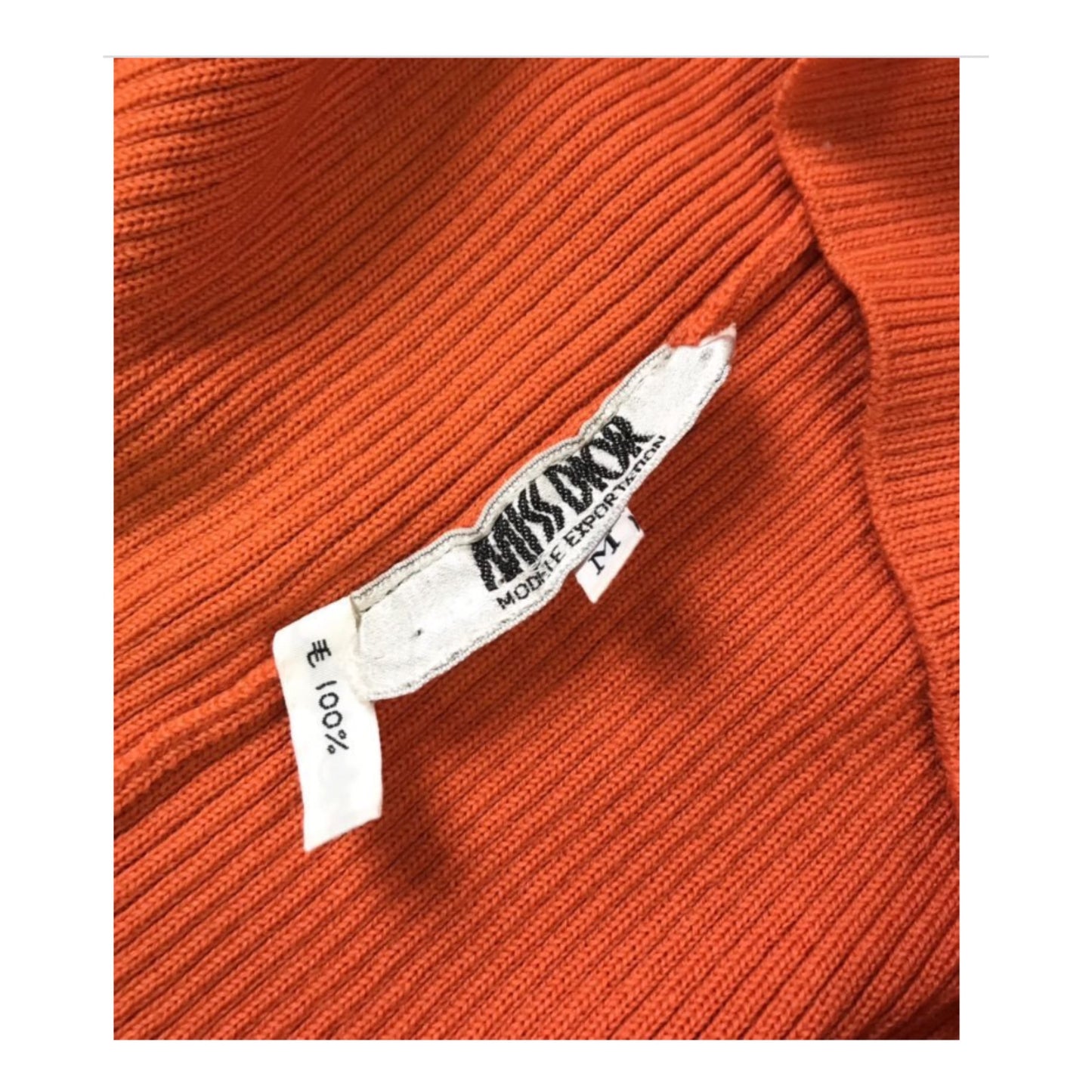 Christian Dior Miss Dior Half Button Down Logo LS Knit