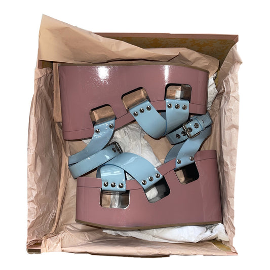 Miu Miu Pastel Stud Enamel Wedges