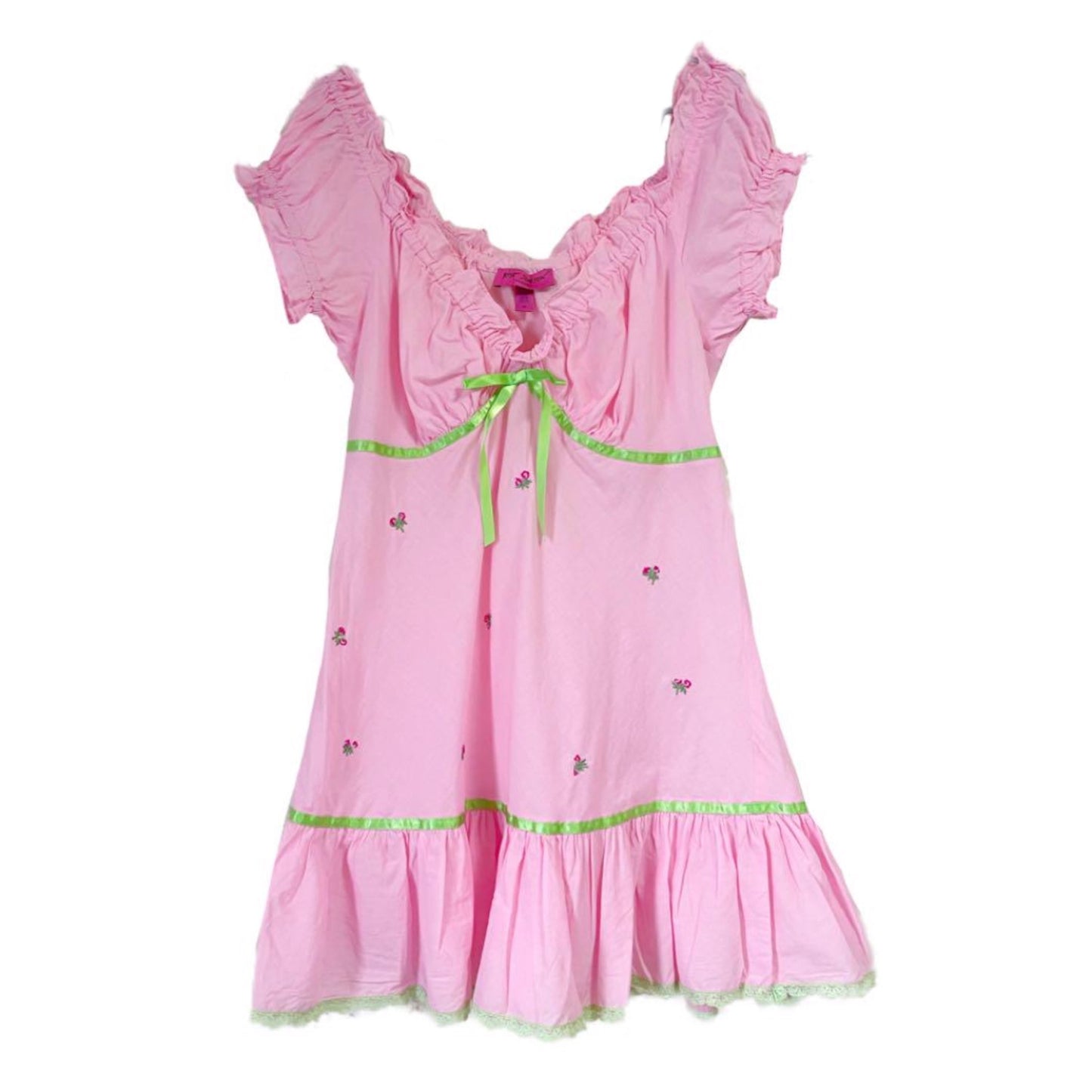 Betsey Johnson Puff SSDitsy V Neck Intimates Tunic