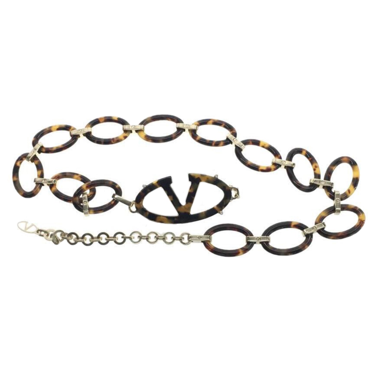 Valentino Tortoise Shell Chain Belt