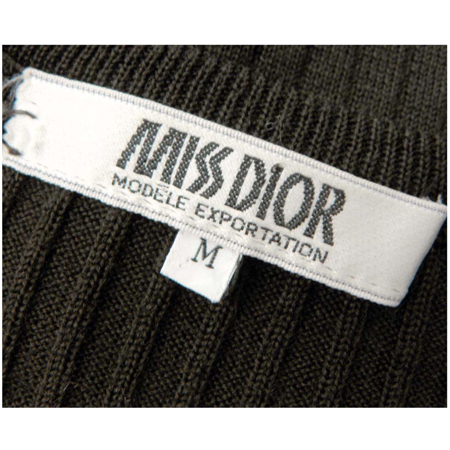 Miss Dior CD Logo Argyle Knit Sweater