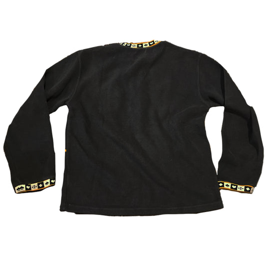 Yves Saint Laurent Charcoal Fleece DominosYSL Logo Sweater