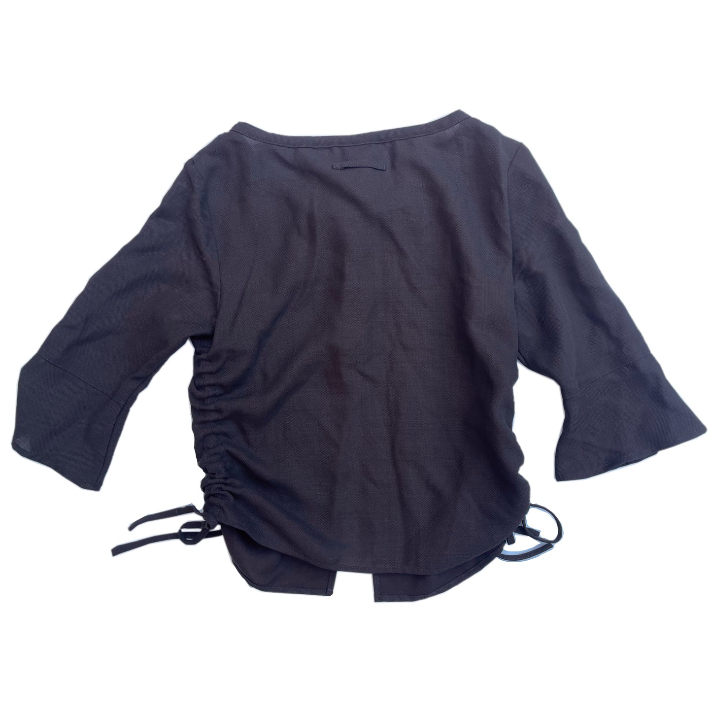 Jean Paul Gaultier Tie Up SS Ruffle Blouse