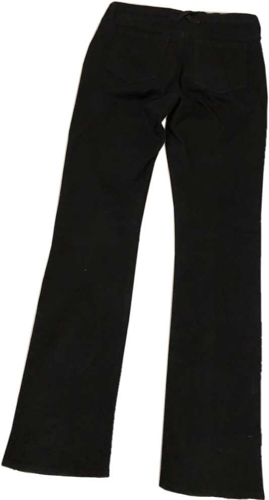 Versace Jeans Couture Black Low Rise Medusa Gold Link Hem Jeans