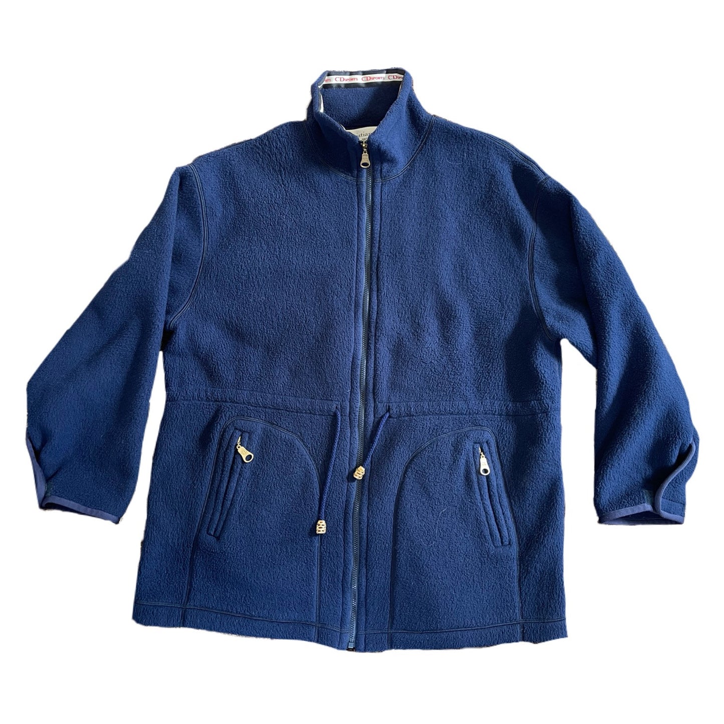 Christian Dior Sports Fleece Embroidered Logo Jacket