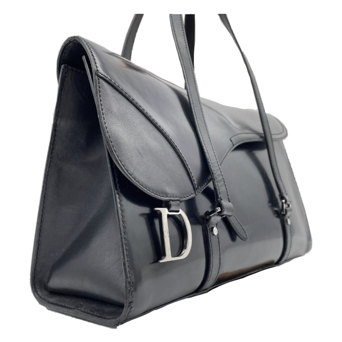 Christian Dior Saddle Double Strap Tote Bag