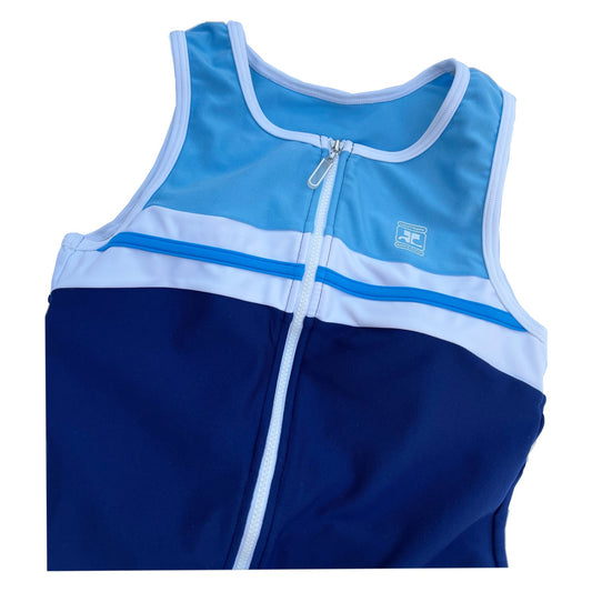 Courreges Sport Navy/Blue Zip Up Top & Hot Shorts