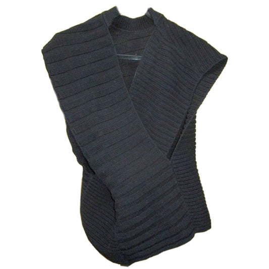 Marni Mock Neck Back Criss Cross Knit Top