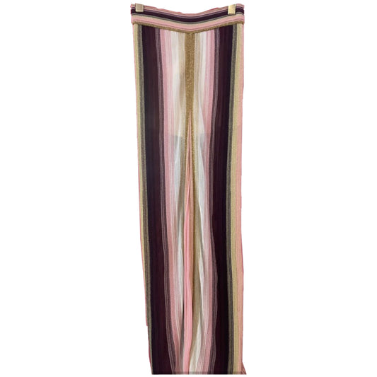 Missoni Wide Leg Glitter Lurex Stripe Knit Pants