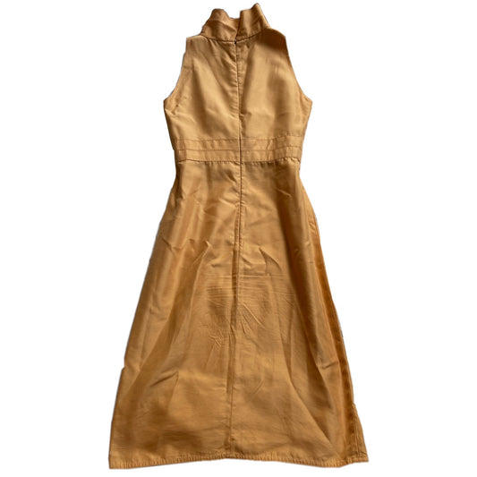 Valentino Silk Turtleneck Sless Midi Dress