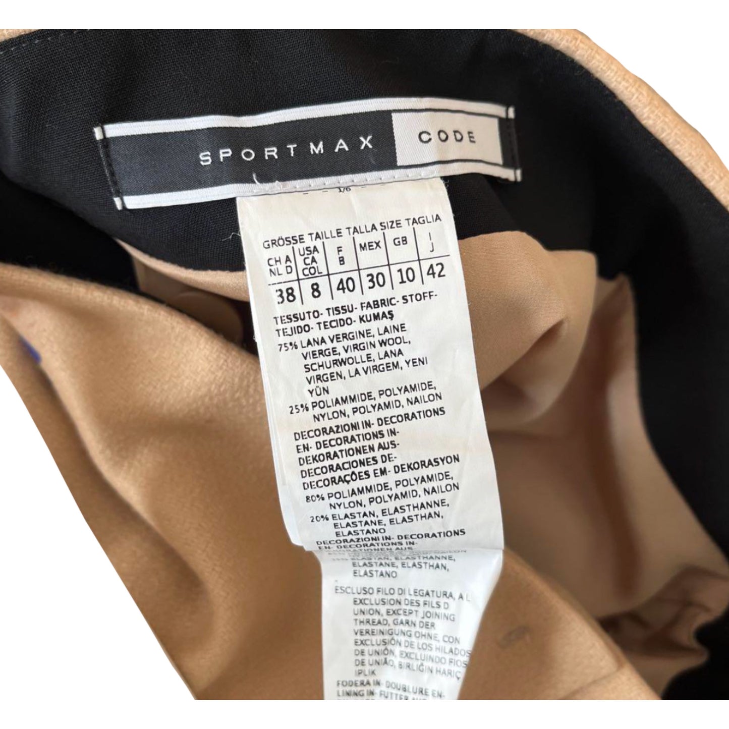 Sportmax Code Floral Print Wrap Beige Skirt