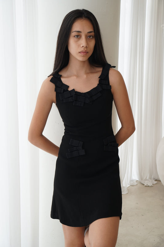 Moschino Cheap & Chic Bow Detail Pocket Shift Dress