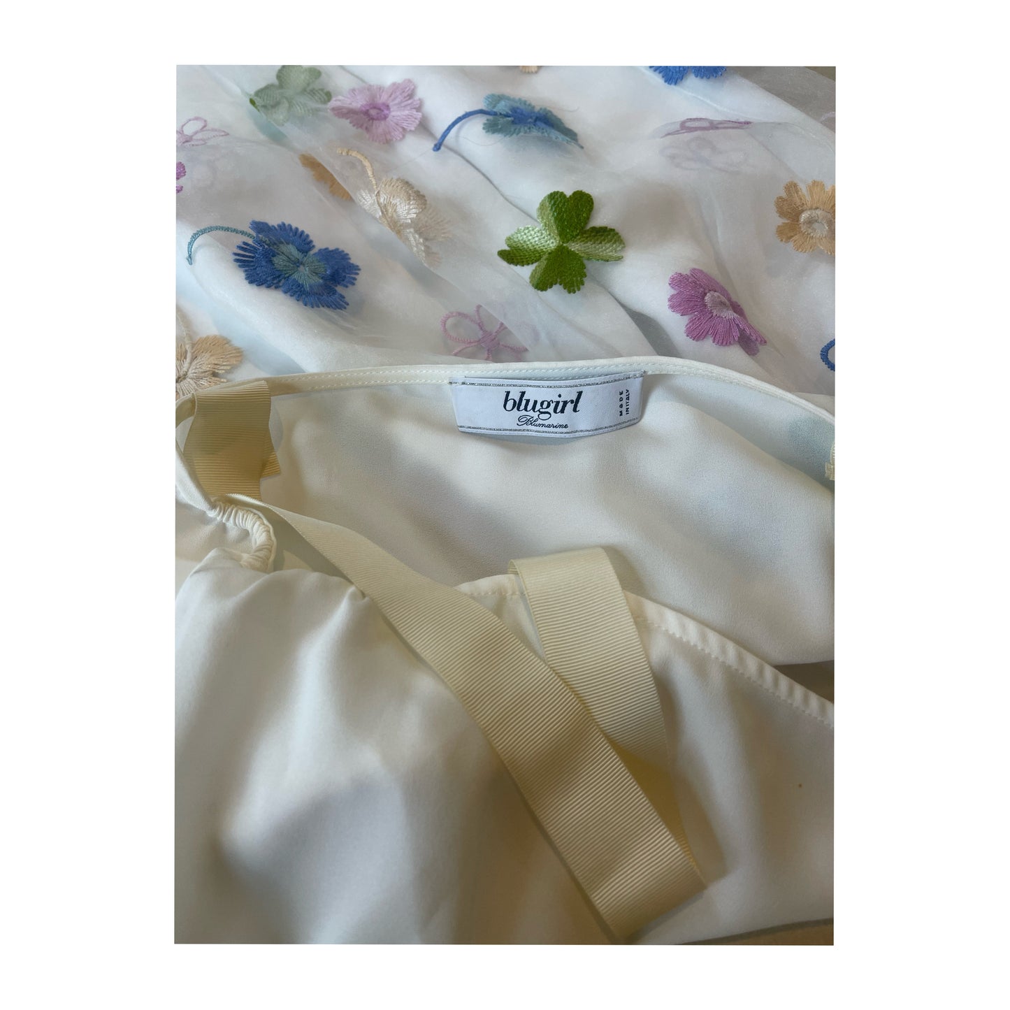 Blumarine Floral Babydoll Mini Dress