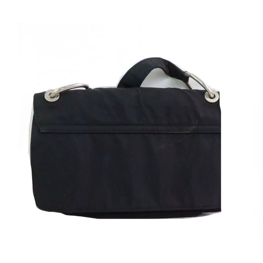 Prada Nylon Black Zip Shoulder Bag