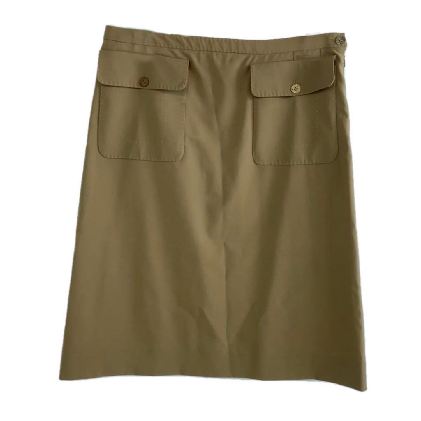 Celine Double Pocket Wool Blend Pencil Skirt
