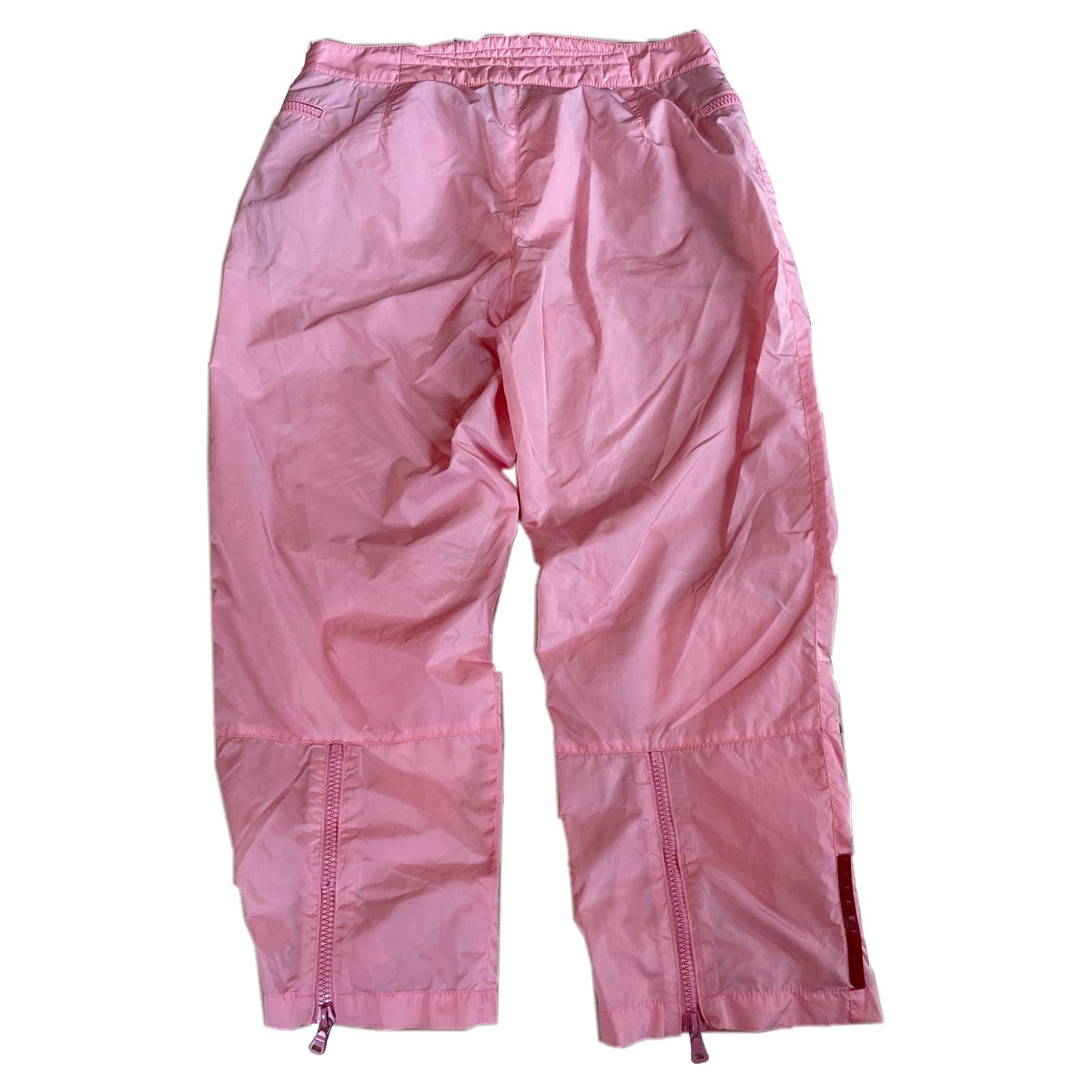 Prada Nylon Padded Knee Capri Zip Pants