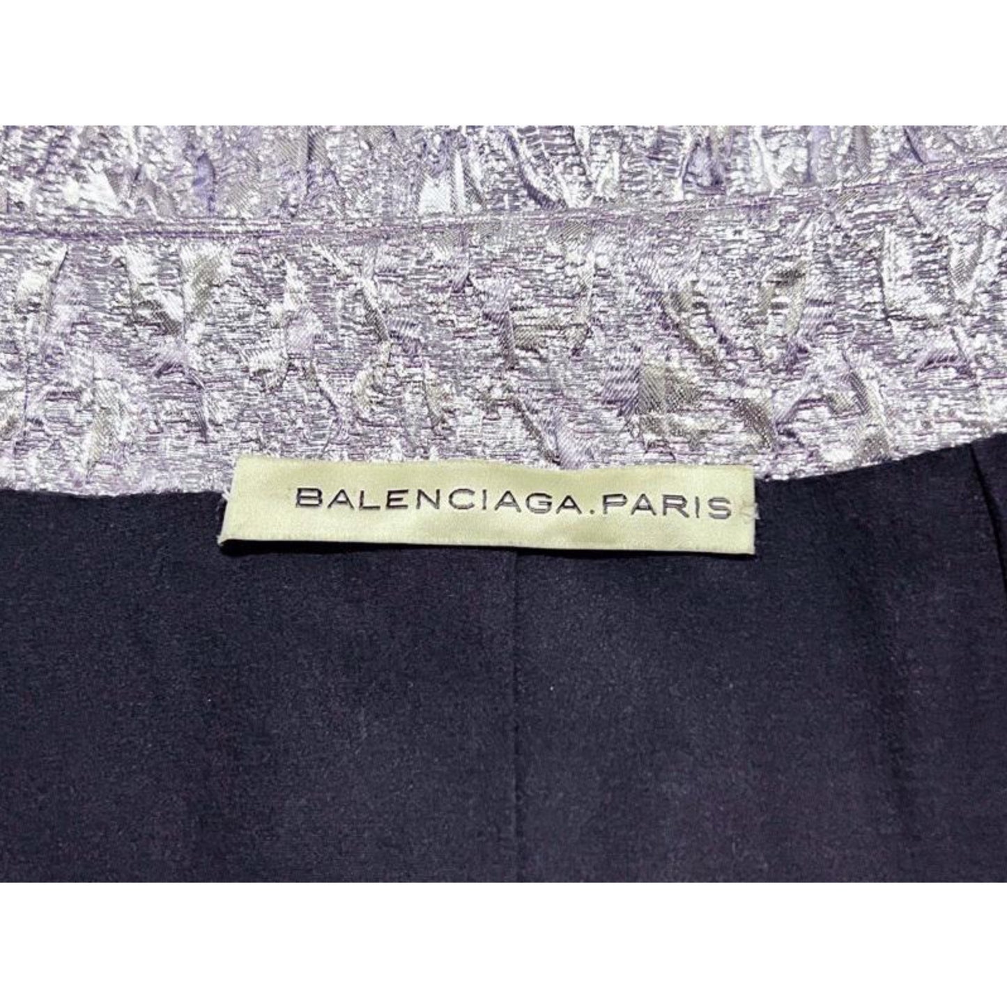 Balenciaga Metallic Button Dress Coat