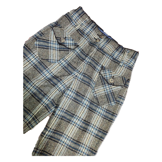 Dolce & Gabbana Checkered Button Pocket Flare Pants