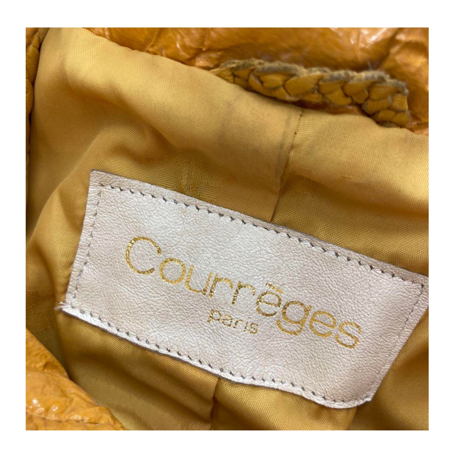 Courreges Leather Bomber Jacket
