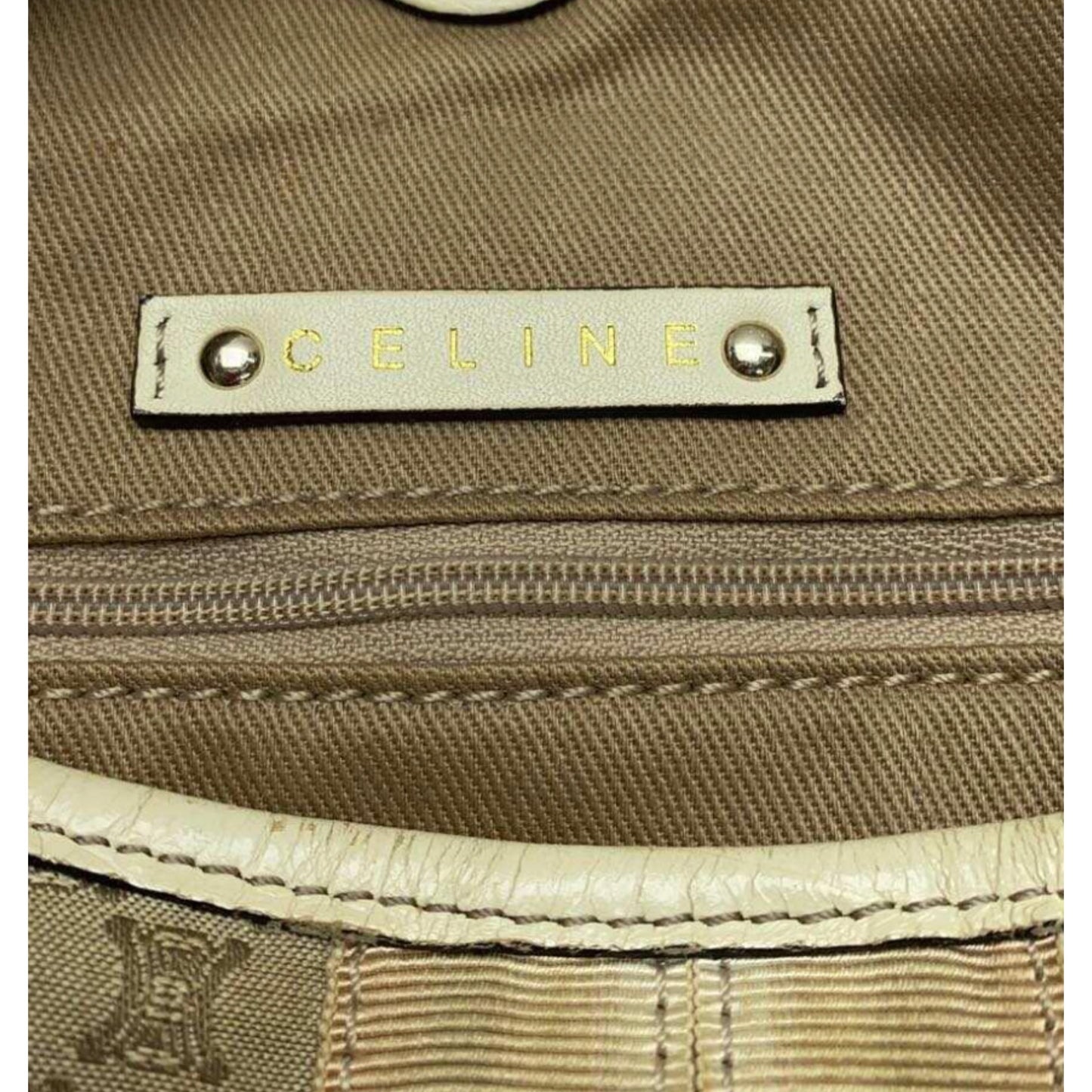 Celine Macadam Monogram Hobo Shoulder Bag