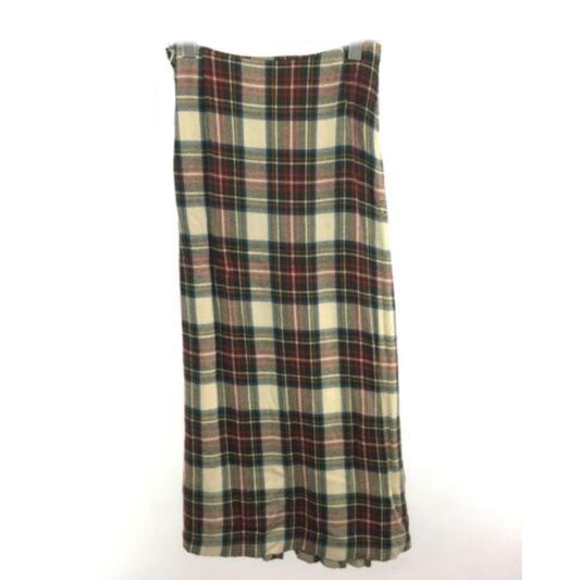 Tricot Comme Des Garcons Plaid Pleated Assymetrical Wool Skirt