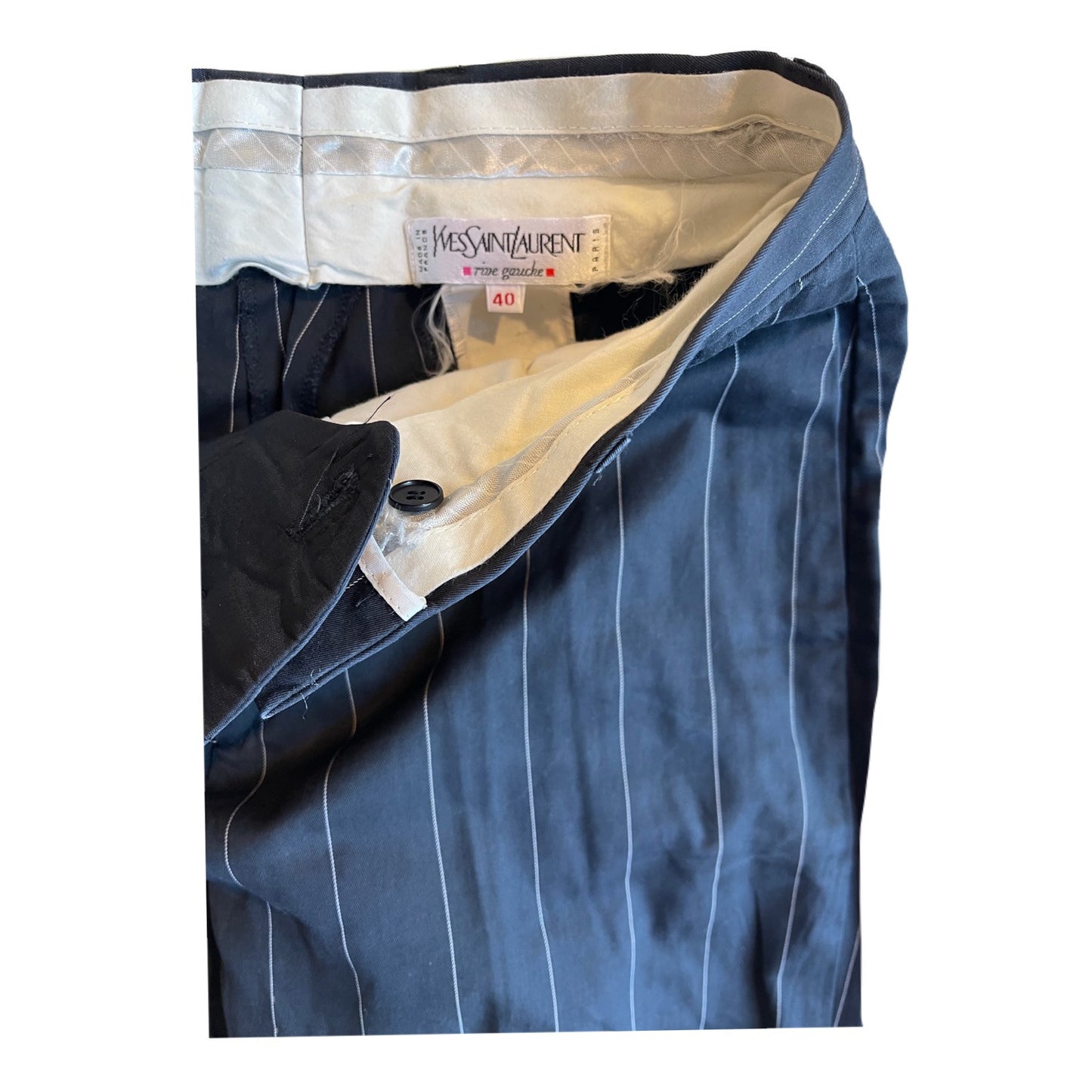 Yves Saint Laurent Pinstripe Tuxedo Suit