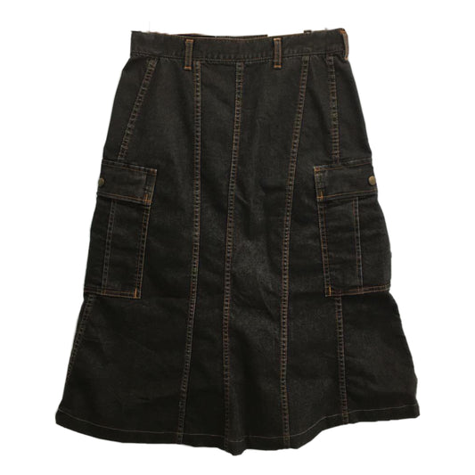 Comme Des Garcons Denim Utility Pocket Mermaid Midi Skirt