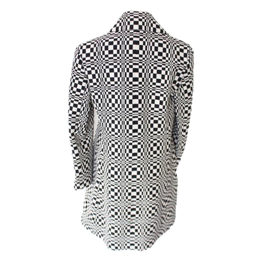 Celine Psychedelic Checkered Coat