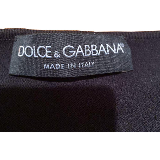 Dolce & Gabbana Floral Rhinestone Button LS Cardigan