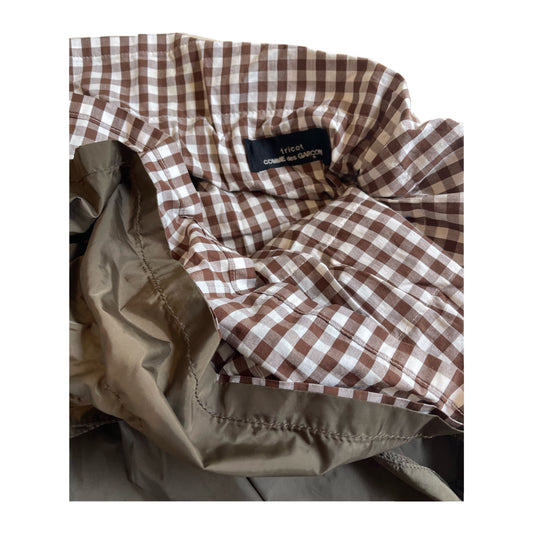 Comme Des Garcons Tricot Parachute PaperBag Nylon Skirt