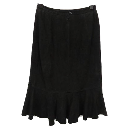 Givenchy Suede Leather Mermaid Midi Skirt