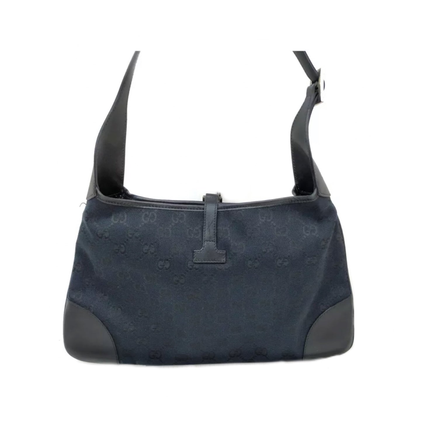 Gucci monogram navy Jackie buckle bag