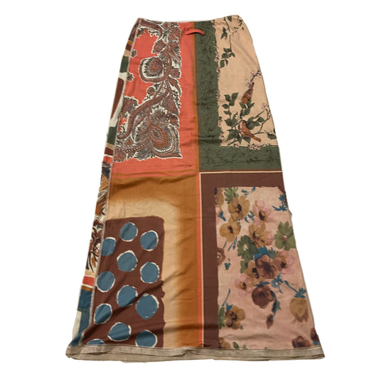 Jean Paul Gaultier Tile Multi Print Jersey Maxi Skirt