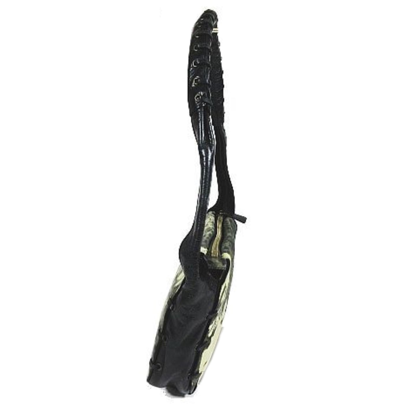 Roberto Cavalli Leather Floral Print Handbag